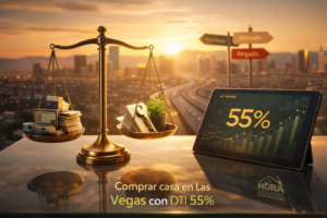 DTI 55% Calificas para comprar casa en las Vegas