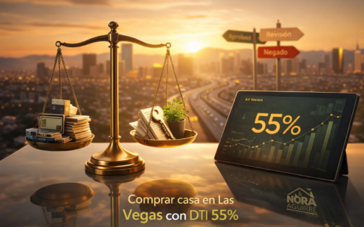 DTI 55% Calificas para comprar casa en las Vegas
