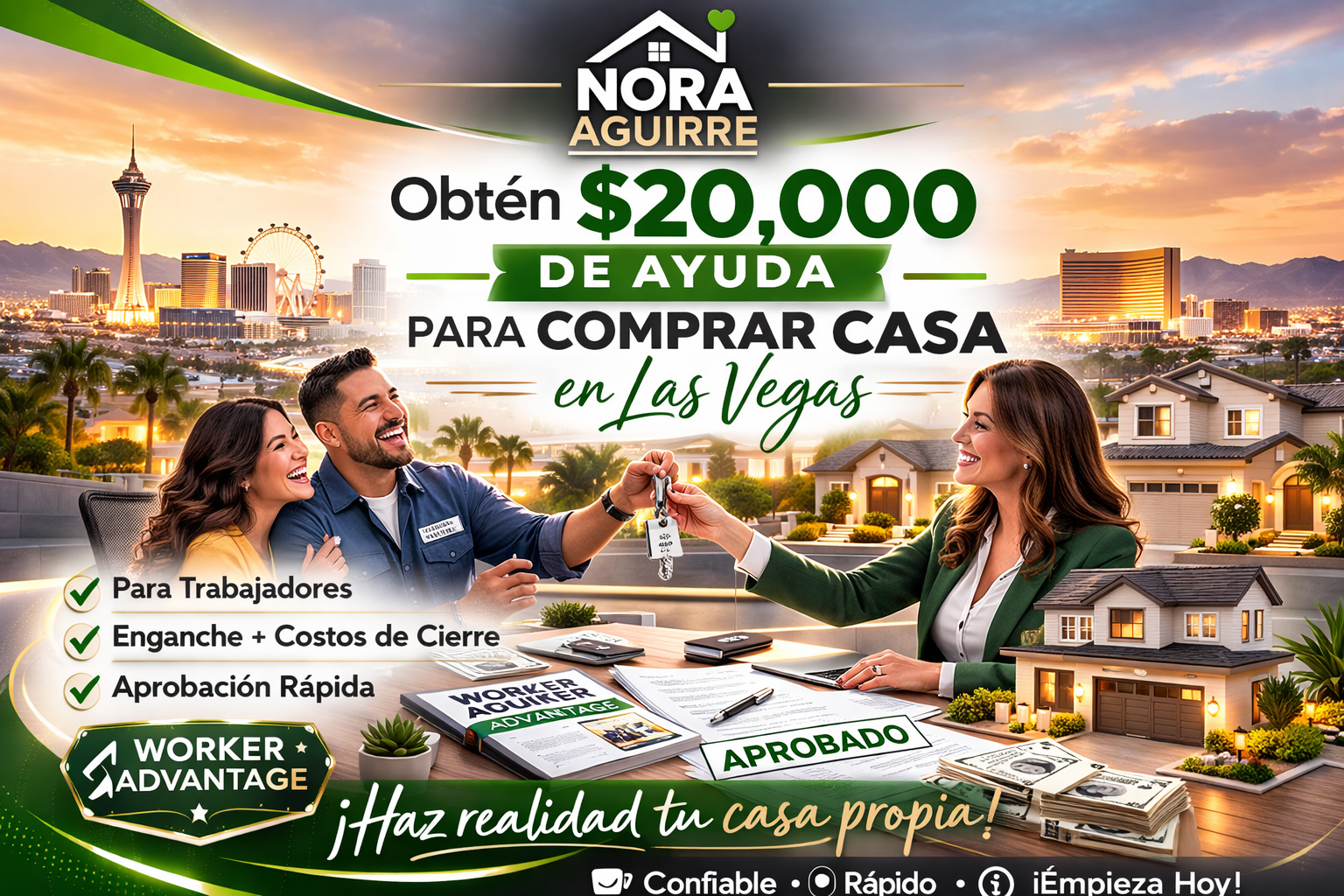 ayuda para comprar casa en Las Vegas